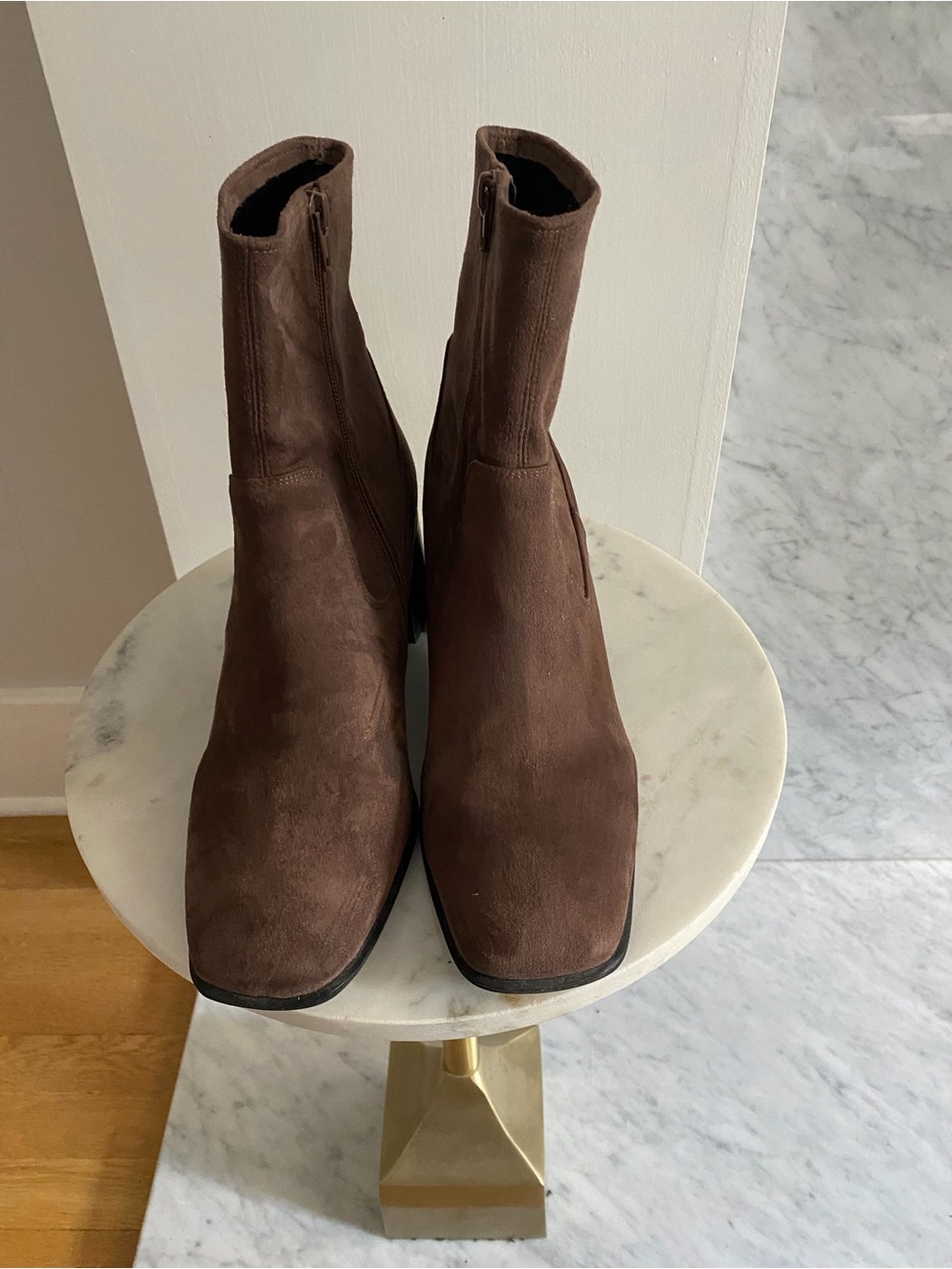 Jeffrey Campbell Brown Suede Ankle Booties